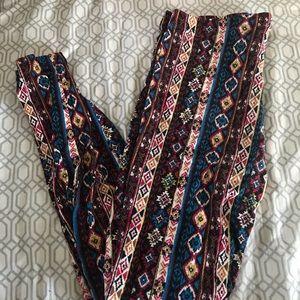 High waist tribal leggings